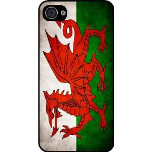  Rikki KnightTM Wales Flag Black Hard Case Cover for Apple 