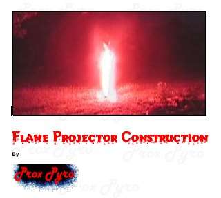 Flame Projector Pyro FX Special Effect Fireworks Book  