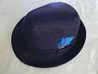 Vintage Dobbs Fedora Navy Blue 7 1/4 Mint