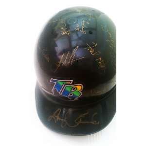 2000 Tampa Bay Devil Rays Team Signed Baseball Helmet McGriff Canseco 