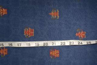 Robert Allen Oriental Pagoda Fabric embroidered 4 yds  