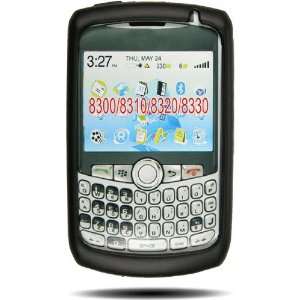  Blackberry 8310, 8320, 8330, Black Silicon Case 