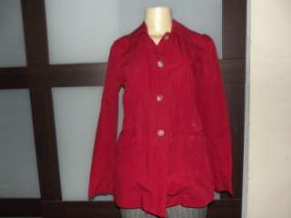 Euc Bananna Republic red /rain trench spring coat xs  