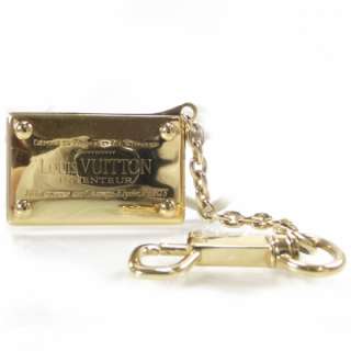 LOUIS VUITTON INVENTEUR Key Chain Bag Charm Gold LV  