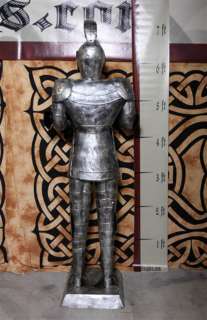 Foot SILVER Suit of Armor Knight   Sword & Shield  