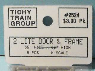   tichy group 2 ITE DOOR & FRAME 36 W X 80  H N SCALE 8 PCS  