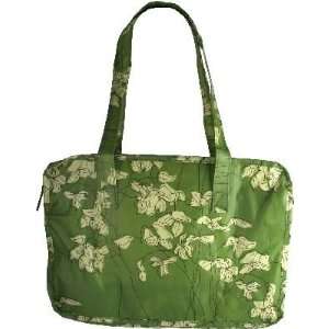   Millie Floral Print Medium Cosmetic Tote   Style 910G Green Beauty