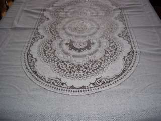   LACE TABLECLOTH RECTANGLE 70 X 90 FLORAL WLTC329 TABLE TOPPER  