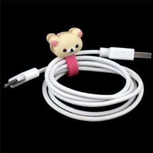    For IPhone IPod Cute Rilakkuma White Bear Cable Winder Electronics