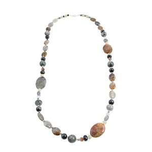  Barse Sterling Silver Double Strand Natural Necklace 