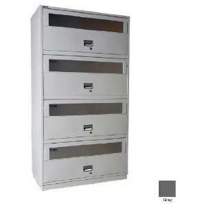   43 in. Insulated 4 Side Tab Lateral File   Gray