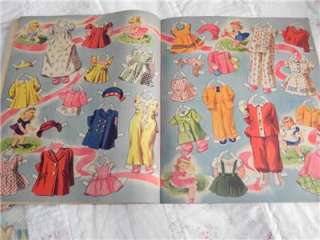 1944 Vintage Merrill Paper Doll Book~Watch Me Grown~Uncut~  