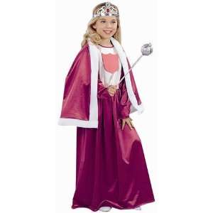  Kids Royal Queen Costume (SizeSmall 4 6) Toys & Games