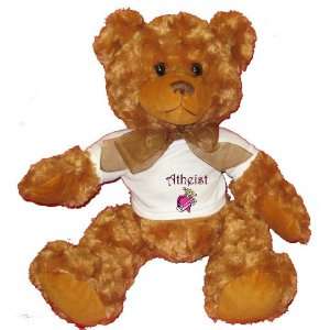  Atheist Princess Plush Teddy Bear with WHITE T Shirt Toys 