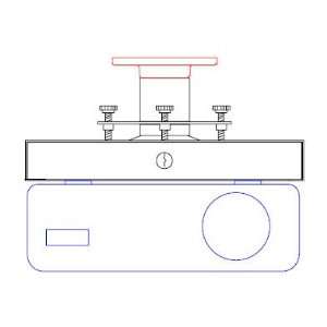  BMS LCD LOC II/ CF System Projector Ceiling Mount 