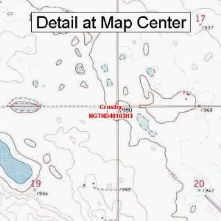  USGS Topographic Quadrangle Map   Crosby, North Dakota 