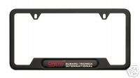 Subaru Genuine Mat Black License Plate Frame STi Logo  