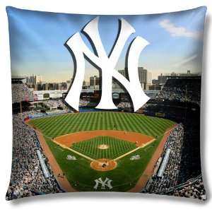  New York Yankees MLB Photo Real Toss Pillow (18x18 