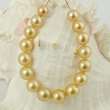 STRAND 16 Round Golden AAA SOUTH SEA PEARLS 26+g/6.69  