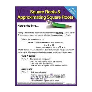   Square Roots & Approximating Sq Roots Chartlet Arts, Crafts & Sewing