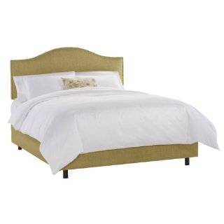 Skyline Furniture North Avenue Queen Upholstered Bed with Nail Button 