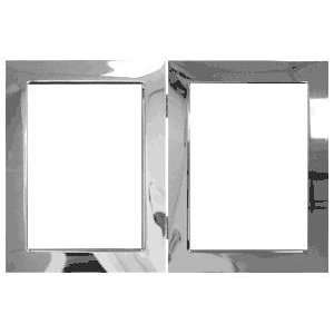    Solid fine pewter BRITE hinged double   3.5x4.5