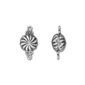  Sterling Silver Spiral Design Small Magnetic Clasp Arts 