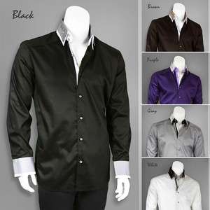   Stylish George Fashion Dress Shirt All Sizes and 6 Colors 605  