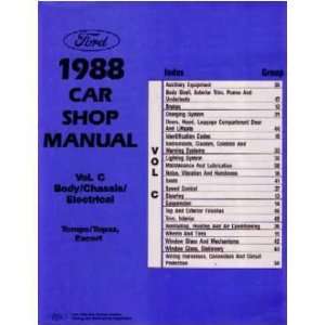  1988 FORD TEMPO TOPAZ Shop Service Repair Manual Book Automotive