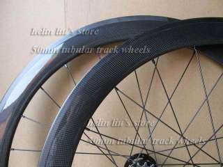 50mm tubular fixed gear carbon wheels / carbon track wheelset  
