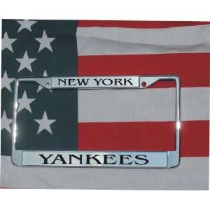  NEW YORK YANKEES ENGRAVED LICENSE PLATE FRAME Automotive