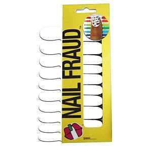  Nail Fraud Do It Yourself Nail Decals, White, 1 ea Beauty