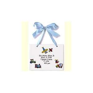  Personalized Birth Certificate Plaque With Transportation 