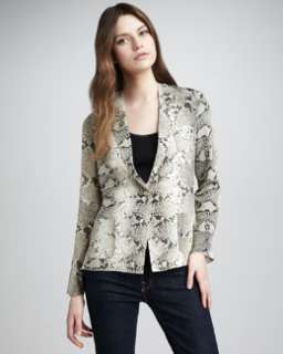 T4X4U Elizabeth and James Christopher Snake Print Blazer