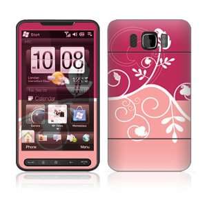  HTC HD2 Decal Vinyl Skin   Pink Abstract Flower 