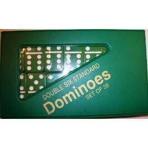  Standard Size D6 Green Dominoes Toys & Games