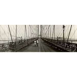 Pedestrians on Brooklyn Bridge   Circa 1910 