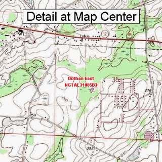 USGS Topographic Quadrangle Map   Dothan East, Alabama (Folded 