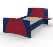 Fun to Assemble   Twin Spider Bed   Red and Blue for only $248