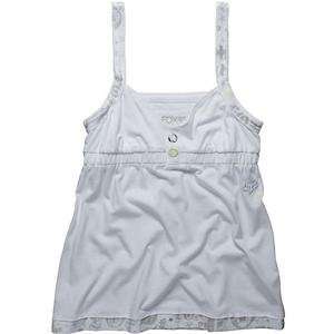  Fox Racing Womens Snap Crackle Tank Top   X Large/White 