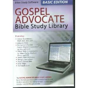   Gospel Advocate Bible Study Library [CD Rom] Software 