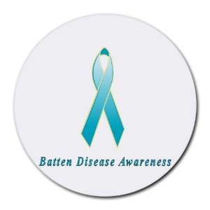  Batten Disease Awareness Ribbon Round Mouse Pad Office 