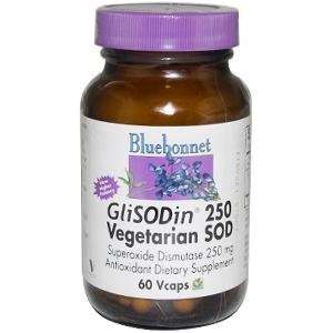  Bluebonnet   Glisodin 250 Mg Vegetarian S.O.D.   60 VegCap 