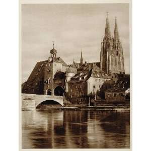   Dom Cathedral Regensburg   Original Photogravure