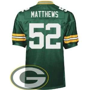 Bay Packers #52 Clay Matthews Jersey Authentic Football Green Jerseys 