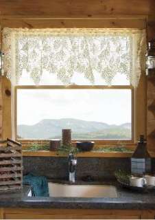  Heritage Lace Woodland valance is 60 wide x16long with rod slots 