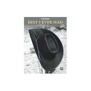  Best I Ever Had Sheet Piano/Vocal/Chords Recorded by Gary 