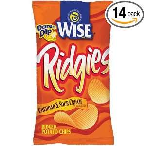 Wise Cheddar and Sour Cream Potato Chips, 6.75 Oz Bags (Pack of 14)