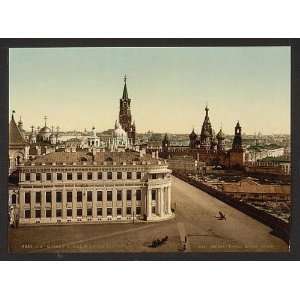   Reprint of The Czars place, Kremlin, Moscow, Russia