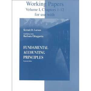  Working Papers for Use With Fundamental Accounting 